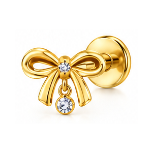 Labret Piercing with Charm