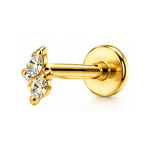 Labret Piercing with Charm